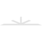 Ekena Millwork Saratoga Architectural Grade PVC Gable Bracket, 108"W x 22 1/2"H x 2"D x 4"F, 5/12 Pitch GBP108X23X0204SAR00 - alternate 2